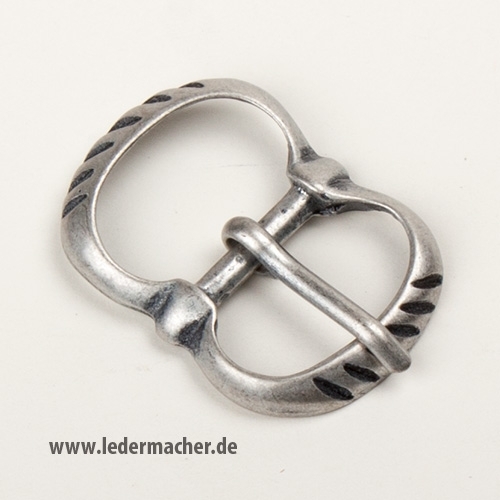 mittelalterliche Schnalle 30 mm - altsilber