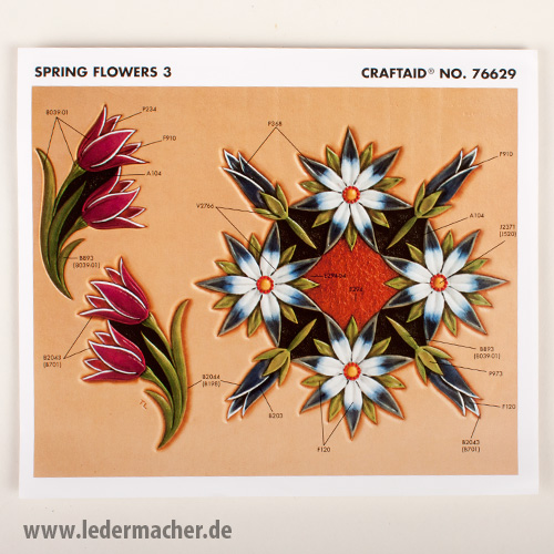 Craftaid Punzierschablone Spring Flowers 3