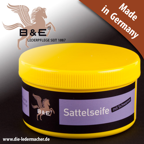 B&E Sattelseife mit Schwamm, 250 ml