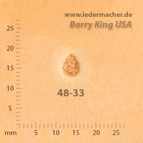 Barry King USA - Pebble Grounder Teardrop - Size 3